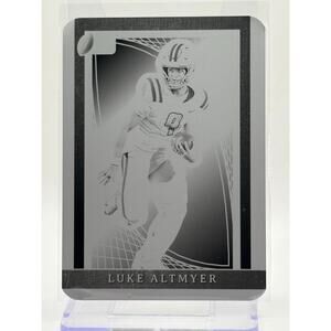 2024 Leaf Pro Set Metal Luke Altmyer Printing Plate 1/1 SSP Illinois Fighting